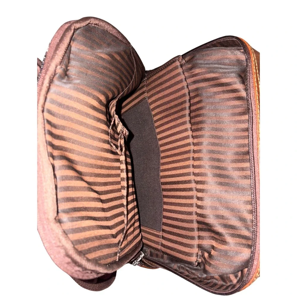 Jack Georges Voyager Compact Convertible Backpack Crossbody Brown‎